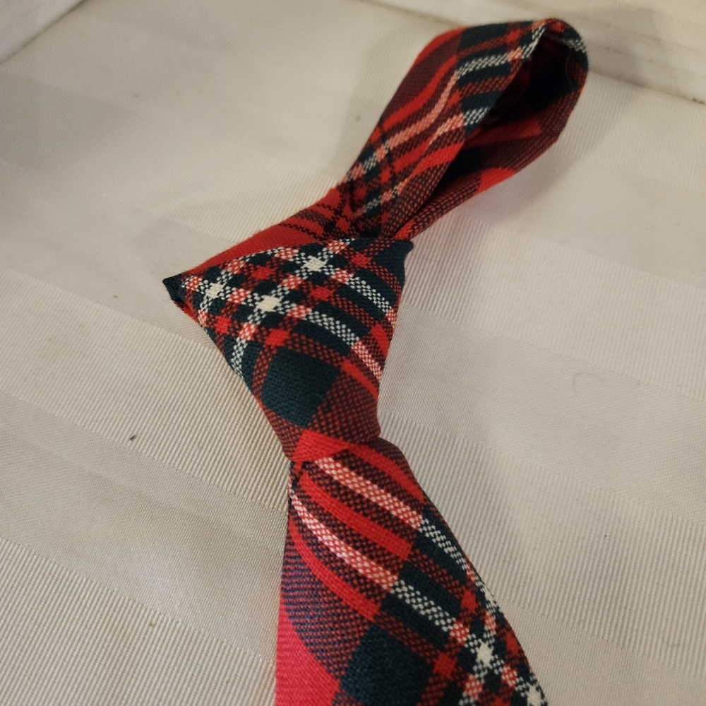 Red Plaid Scott Clan Tie